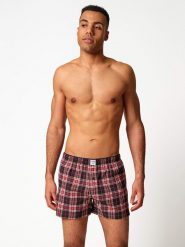 Skiny Bokserki w kolorze czerwono-czarnym rozmiar: XL. Czarne bokserki Skiny, xl, bez wzorów, z bawełny. Za 56.79 zł.