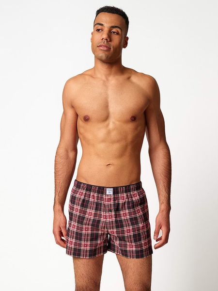Skiny Bokserki w kolorze czerwono-czarnym rozmiar: XL. Czarne bokserki Skiny, xl, bez wzorów, z bawełny. Za 56.79 zł.