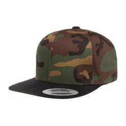 Dwukolorowa Czapka Z Daszkiem Camo. Czarne czapki z daszkiem FLEXFIT, bez wzorów, z materiału. Za 80.99 zł.