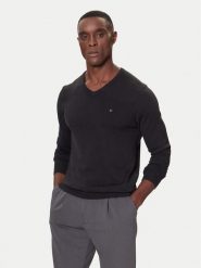 Tommy Hilfiger Sweter MW0MW42249 Czarny Regular Fit. Czarne swetry rozpinane Tommy Hilfiger, m, bez wzorów, z bawełny, bez kołnierzyka, bez ramiączek. Za 429.99 zł.