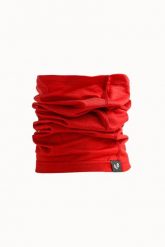 Komin na szyję trekkingowy wielofunkcyjny Woolona Merino. Czerwone szaliki WOOLONA, bez wzorów, z materiału. Za 117.00 zł.