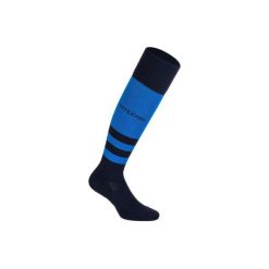 Skarpety do rugby R500 męskie. Czerwone skarpety OFFLOAD, bez wzorów, z elastanu. Za 24.99 zł.