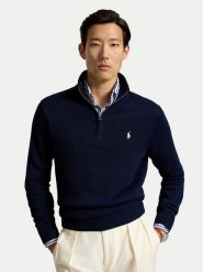 Polo Ralph Lauren Sweter 710859939523 Granatowy Regular Fit. Niebieskie swetry rozpinane Polo Ralph Lauren, m, bez wzorów, z bawełny, bez kołnierzyka, bez ramiączek. Za 1,199.00 zł.
