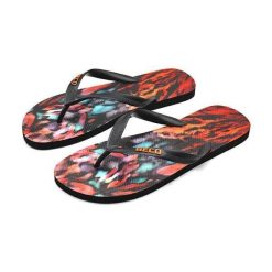 Klapki męskie Beco czarne z kolorowym wzorem. Brązowe klapki 47 Brand. Za 207.99 zł.