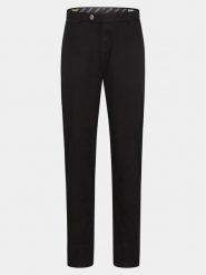 Bugatti Spodnie materiałowe 4220 16224 Czarny Slim Fit. Czarne spodnie materiałowe Bugatti, m, bez wzorów, z bawełny. Za 279.99 zł.