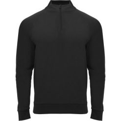 Bluza Z Długim Rękawem Dla Dorosłych Unisex Epiro Quarter Zip. Czarne bluzy ROLY, m, bez wzorów, bez kaptura. Za 100.99 zł.