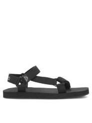 Kappa Sandały LOGO NEFARI 37146PW-A00 Czarny. Czarne sandały Kappa, z materiału, bez zapięcia. Za 179.99 zł.