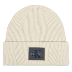 Czapka Calvin Klein. Szare czapki zimowe CALVIN KLEIN, bez wzorów. Za 169.99 zł.