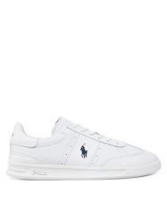 Polo Ralph Lauren Sneakersy Heritage Aera 809971288001 Biały. Białe buty sportowe casual Polo Ralph Lauren, z aplikacjami, ze skóry, bez zapięcia. Za 399.99 zł.