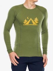 Bluza termoaktywna Sensor Merino DF Tee LS Camp. Zielone bielizna termoaktywna Sensor, m, bez wzorów, ze skóry, bez ramiączek, narciarskie. Za 340.99 zł.