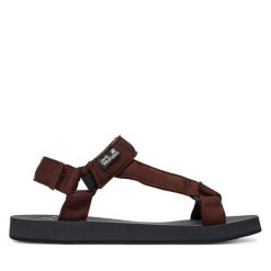 Sandały Jack Wolfskin. Brązowe sandały Jack Wolfskin, bez zapięcia. Za 329.99 zł.