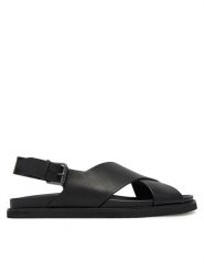 Polo Ralph Lauren Sandały 803961444002 Czarny. Czarne sandały Polo Ralph Lauren, ze skóry, bez zapięcia. Za 549.99 zł.