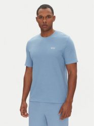 BOSS Koszulka piżamowa Waffle T-Shirt 50535891 Błękitny Regular Fit. Niebieskie piżamy Boss, m, bez wzorów, z bawełny, bez ramiączek. Za 199.99 zł.