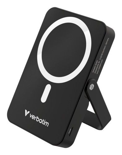 Verbatim Charge 'n' Go Magnetic Wireless Litowo-polimerowy (LiPo) 10000 mAh Bezprzewodowe ładowanie Czarny. Czarne powerbanki Verbatim. Za 245.99 zł.