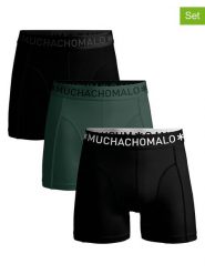 Muchachomalo Bokserki (3 pary) w kolorze czarno-zielonym rozmiar: XL. Czarne bokserki MUCHACHOMALO, xl, bez wzorów. Za 104.95 zł.