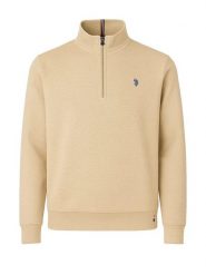 U.S. Polo Assn. Bluza w kolorze beżowym rozmiar: M. Brązowe bluzy U.S. Polo Assn., m, bez wzorów, z bawełny, bez kaptura. Za 157.73 zł.