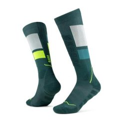 Skarpetki sportowe dla dorosłych Thermonet Over The Calf Socks. Zielone skarpetki sportowe Buff, bez wzorów, z elastanu. Za 149.99 zł.