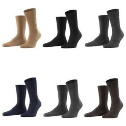 Skarpety Falke Teppich Im Schuh. Brązowe skarpety Falke, bez wzorów, z materiału. Za 136.00 zł.