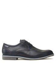Pikolinos Półbuty M4V-4130 Granatowy. Niebieskie eleganckie półbuty Pikolinos, bez wzorów, ze skóry, bez obcasa, bez zapięcia. Za 339.99 zł.