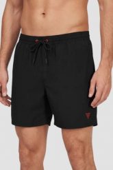 GUESS Czarne męskie kąpielówki New Basic, Rozmiar S. Czarne kąpielówki Guess, l, z aplikacjami. Za 259.99 zł.