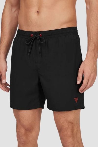 GUESS Czarne męskie kąpielówki New Basic, Rozmiar XXL. Czarne kąpielówki Guess, l, z aplikacjami. Za 259.99 zł.