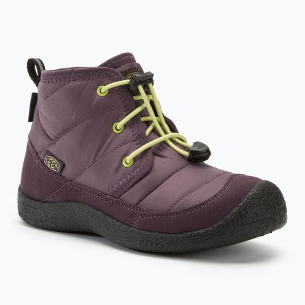 Buty juniorskie KEEN Howser II Chukka WP. Fioletowe buty trekkingowe Keen, bez wzorów, bez zapięcia. Za 269.99 zł.