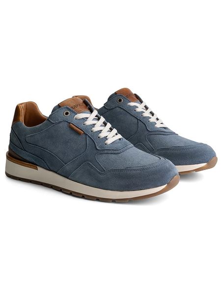 TRAVELIN' Skórzane sneakersy "Newberry" w kolorze niebieskim rozmiar: 42. Niebieskie buty sportowe casual Travelin', bez wzorów, bez zapięcia. Za 327.87 zł.