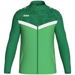 Poliestrowa bluza dresowa Jako Iconic. Zielone bluzy z kapturem JAKO, s, bez wzorów, z dresówki, z kapturem. Za 288.50 zł.