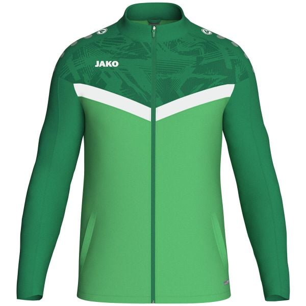 Poliestrowa bluza dresowa Jako Iconic. Zielone bluzy z kapturem JAKO, s, bez wzorów, z dresówki, z kapturem. Za 288.50 zł.