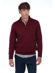 The Time of Bocha Sweter w kolorze bordowym rozmiar: XXL. Czerwone swetry nierozpinane The Time of Bocha, xxl, bez wzorów, z bawełny, bez kołnierzyka, bez ramiączek. Za 127.65 zł.