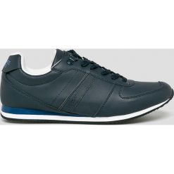 Versace Jeans - Buty. Niebieskie buty sportowe casual Versace Jeans, bez wzorów, z gumy, z okrągłym noskiem, bez zapięcia. W wyprzedaży za 399.90 zł.