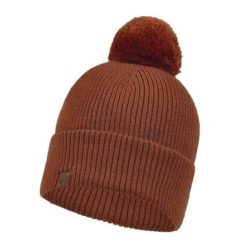 Czapka Unisex Dla Dorosłych Wełna Merino Tim. Brązowe czapki zimowe Buff, bez wzorów, z wełny. Za 275.99 zł.