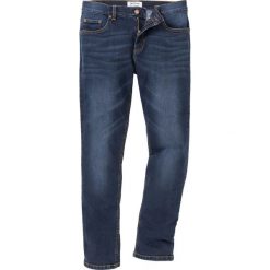 Dżinsy ze stretchem Slim Fit Straight bonprix ciemnoniebieski "used". Jeansy marki Under Armour. Za 89.99 zł.