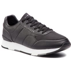 Sneakersy TOMMY HILFIGER - Corporate Leather Runner FM0FM02057 Black 990. Buty sportowe casual marki Tommy Hilfiger. Za 449.00 zł.