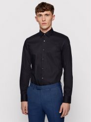 Boss Koszula Jesse 50451092 Granatowy Slim Fit. Niebieskie koszule Boss, m, bez wzorów, z bawełny, bez kołnierzyka, bez ramiączek. Za 239.99 zł.
