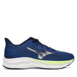 Buty do biegania Mizuno. Niebieskie buty do biegania Mizuno, bez wzorów, bez zapięcia, do biegania, mizuno wave. Za 559.99 zł.