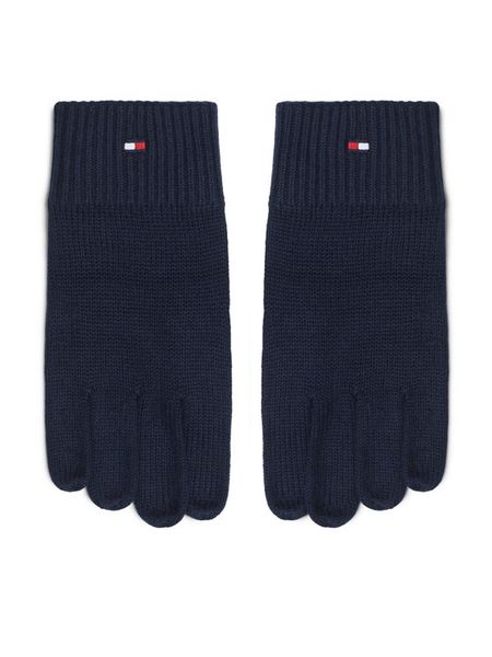Tommy Hilfiger Rękawiczki Męskie Essentials AM0AM12845 Granatowy. Niebieskie rękawiczki Tommy Hilfiger, bez wzorów, z bawełny. Za 169.99 zł.