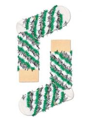 Happy Socks Skarpety w kolorze biało-zielonym rozmiar: 41-46. Białe skarpety Happy Socks, bez wzorów. Za 43.99 zł.