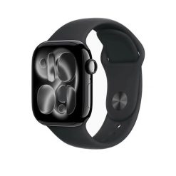 Zegarek smart Apple Series 11 GPS Cellular 42 mm Czarny. Czarne zegarki Apple, szklane. Za 3,113.45 zł.