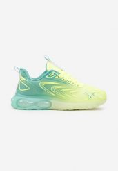 Zielone Płaskie Buty Sportowe Sneakersy ze Sznurowaniem Ozdobione Cieniowaniem Risare. Zielone buty sportowe casual Born2be, bez wzorów, z dresówki, bez zapięcia. W wyprzedaży za 127.99 zł.