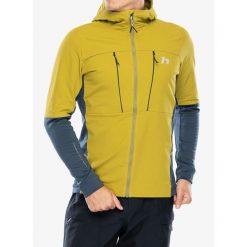 Kurtka skiturowa Hannah Trane Hoody. Żółte kurtki Hannah, m, bez wzorów, z softshellu, bez kaptura. Za 377.99 zł.