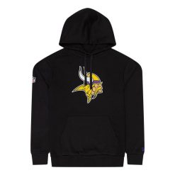 Bluza z kapturem Minnesota Vikings NFL. Czarne bluzy z kapturem New Era, m, bez wzorów, z bawełny, z kapturem. Za 293.85 zł.