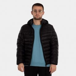 Kurtka puchowa Softee Milano. Czarne kurtki Softee, m, bez wzorów, z puchu, bez kaptura. Za 244.99 zł.
