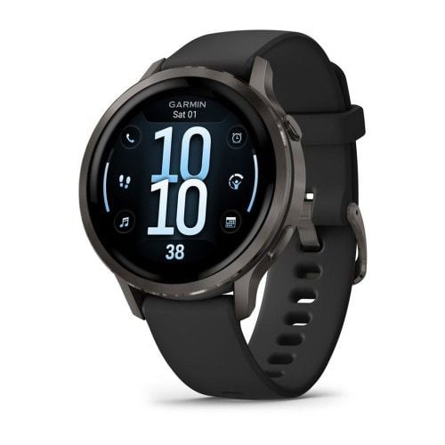 Zegarek Garmin Venu 4, 41mm AMOLED Black. Czarne smartbandy GARMIN, bez wzorów. Za 2,532.99 zł.