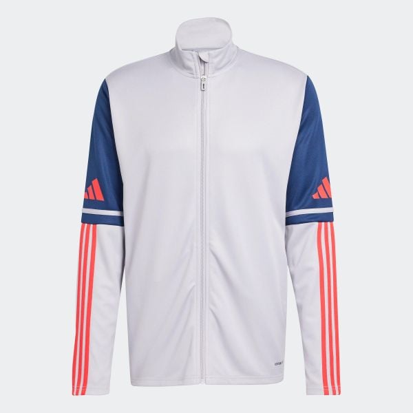 Bluza piłkarska ADIDAS Squadra 25 treningowa. Białe bluzy Adidas, l, bez wzorów, z materiału, bez kaptura. Za 199.99 zł.
