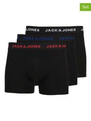 Jack & Jones Bokserki (3 pary) w kolorze czarnym rozmiar: M. Czarne bokserki Jack & Jones, m, bez wzorów. Za 79.45 zł.
