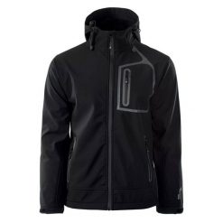 Kurtka męska Softshell Hi-Tec Prince II - czarna, Rozmiar M. Czarne kurtki Hi-tec, m, bez wzorów, z materiału, bez kaptura. W wyprzedaży za 239.99 zł.