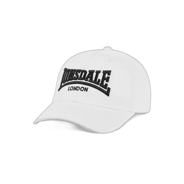 Czapka Lonsdale Flixton. Białe czapki z daszkiem Lonsdale, bez wzorów, z bawełny. Za 148.50 zł.