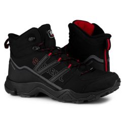 Buty męskie trekkingowe zimowe DK SPIRIT HIGH. Czarne trekkingi DK, bez wzorów, bez zapięcia. Za 199.00 zł.