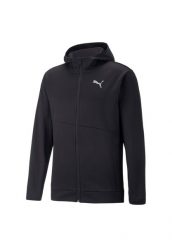 Bluza sportowa męska Puma Train All Day Powerfleece Full Zip. Czarne bluzy z kapturem Puma, na lato, m, bez wzorów, z materiału, z kapturem. Za 214.75 zł.